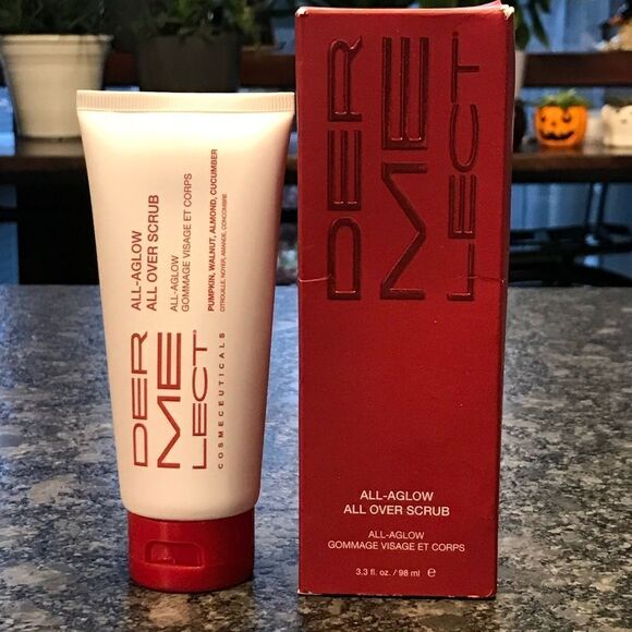 Dermelect All Aglow All Over Scrub multitasking antioxidant exfoliator face/body - Picture 8 of 8